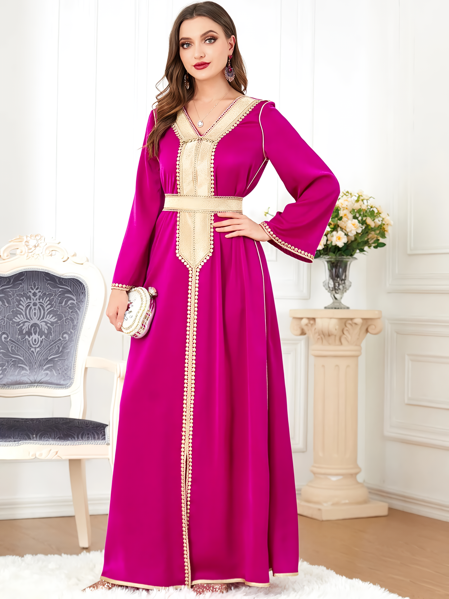 Alesyari Shop I Plain Color Muslim Women's Dress: New Spring Fashion, Stylish and Elegant