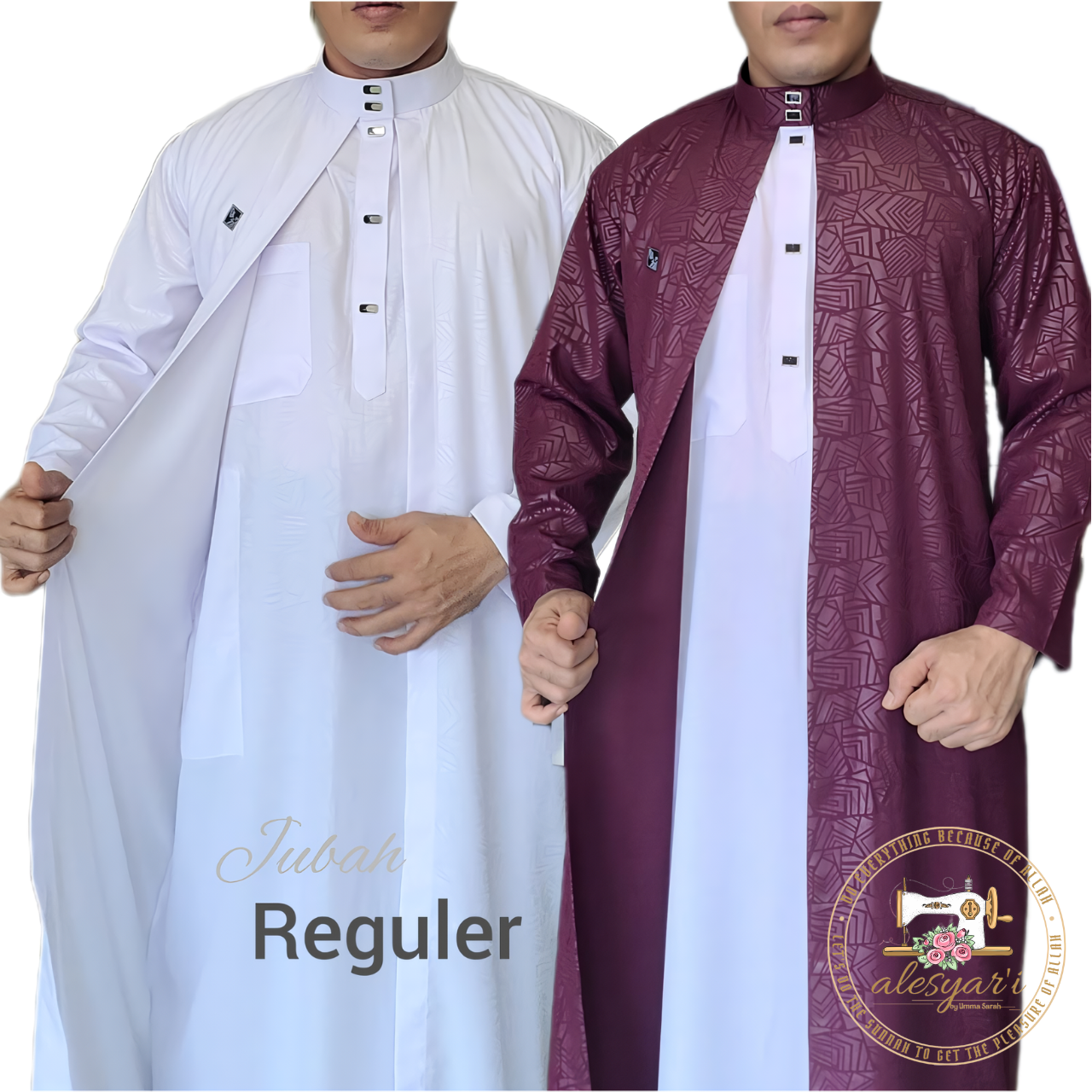 Men's Regular Jubba: Versatile 2-in-1 Outer Jubba Thobe