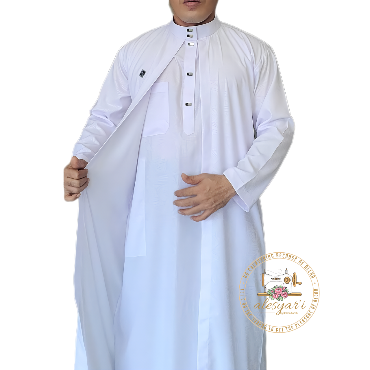 Men's Regular Jubba: Versatile 2-in-1 Outer Jubba Thobe