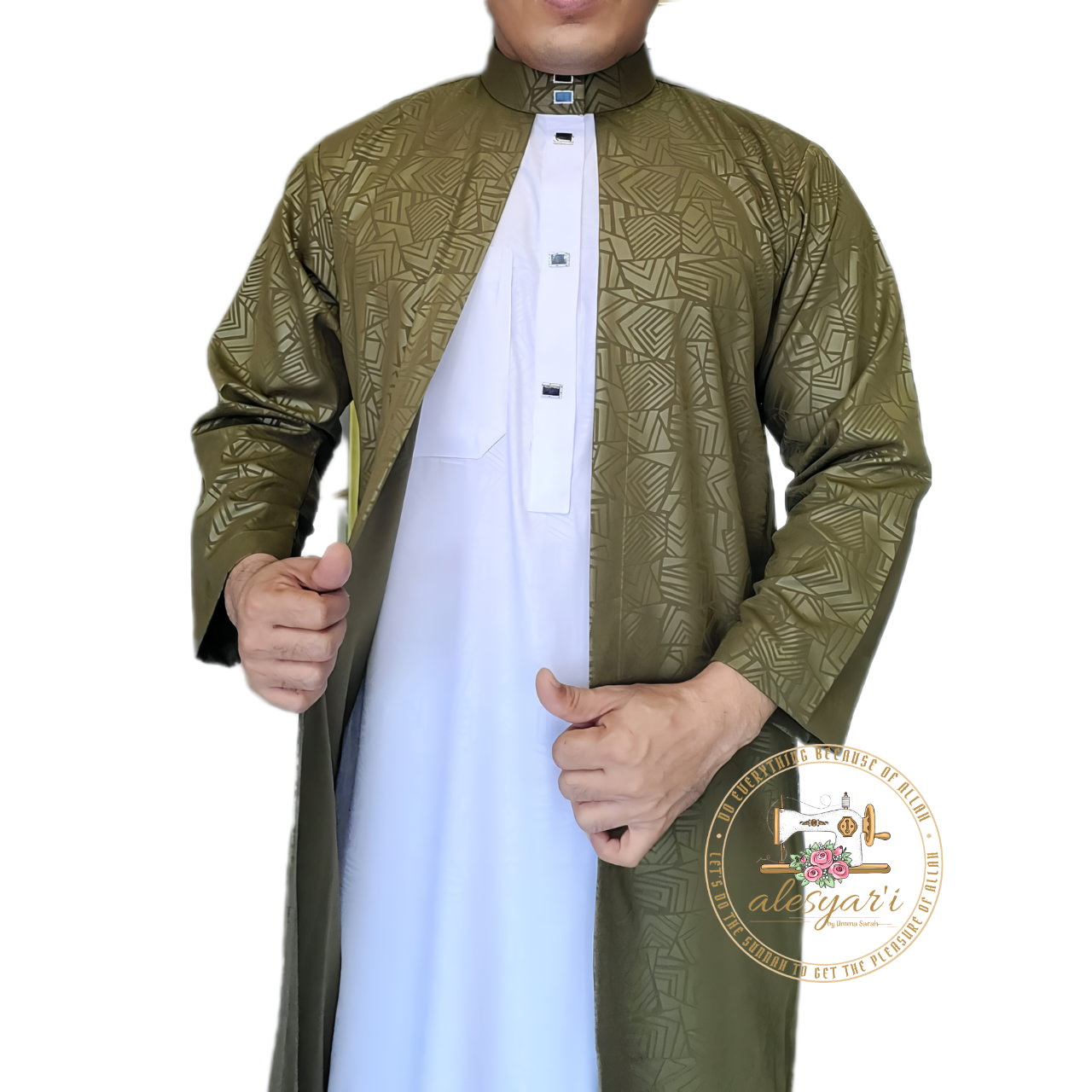 Men's Regular Jubba: Versatile 2-in-1 Outer Jubba Thobe