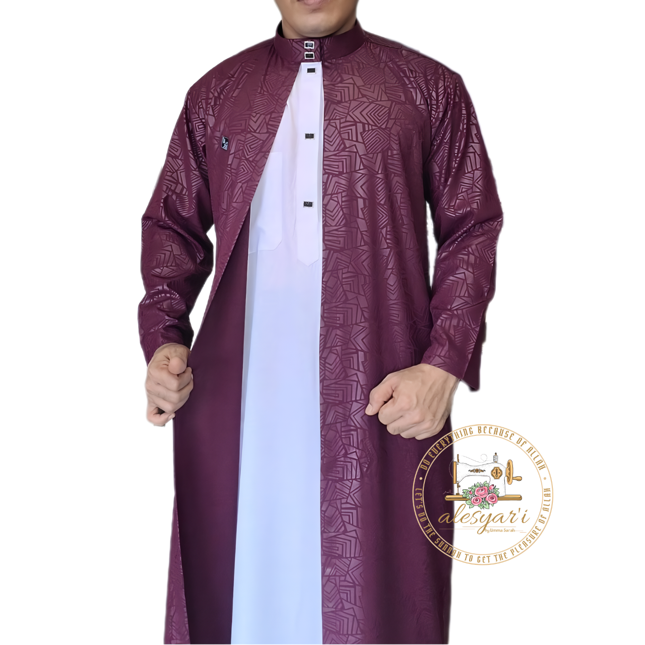 Men's Regular Jubba: Versatile 2-in-1 Outer Jubba Thobe