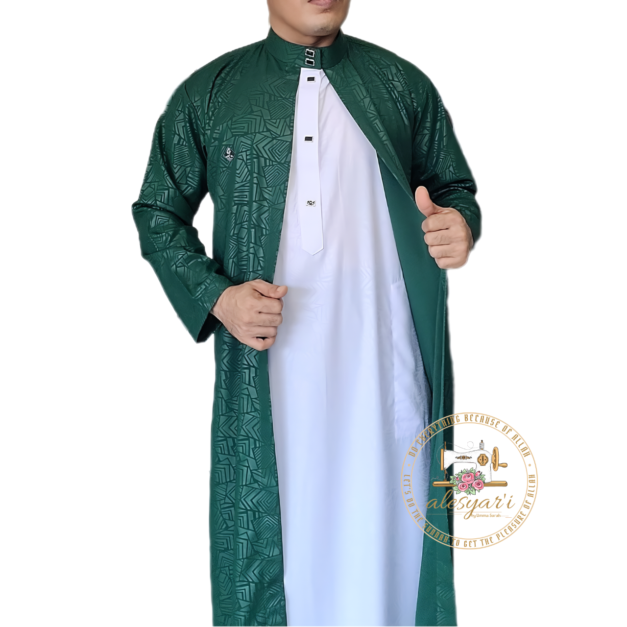 Men's Regular Jubba: Versatile 2-in-1 Outer Jubba Thobe