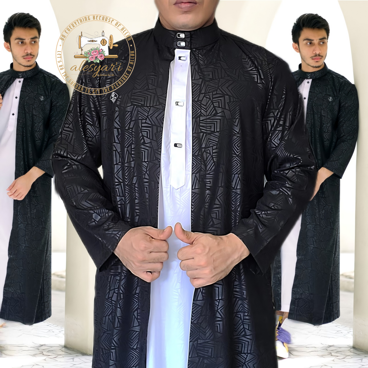 Men's Regular Jubba: Versatile 2-in-1 Outer Jubba Thobe