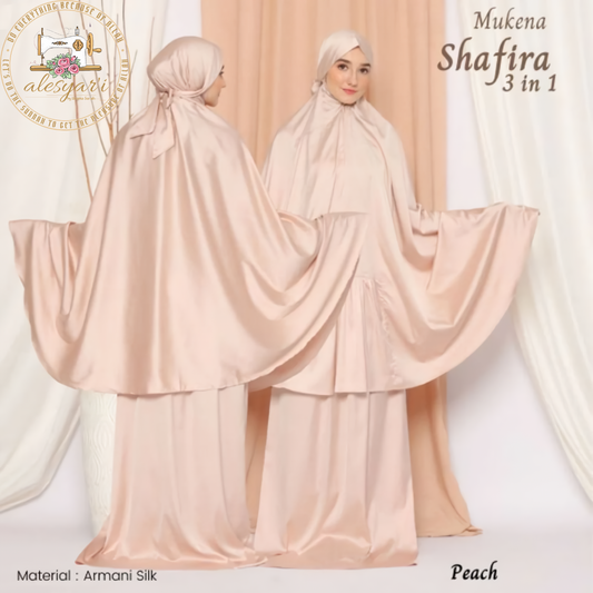 Alesyari Shop I Premium Indonesian Silky Skirt Sets with Lace Trim: The Ideal Women's Prayer Garment for Eid and Muslim Prayer in Saudi Arabia