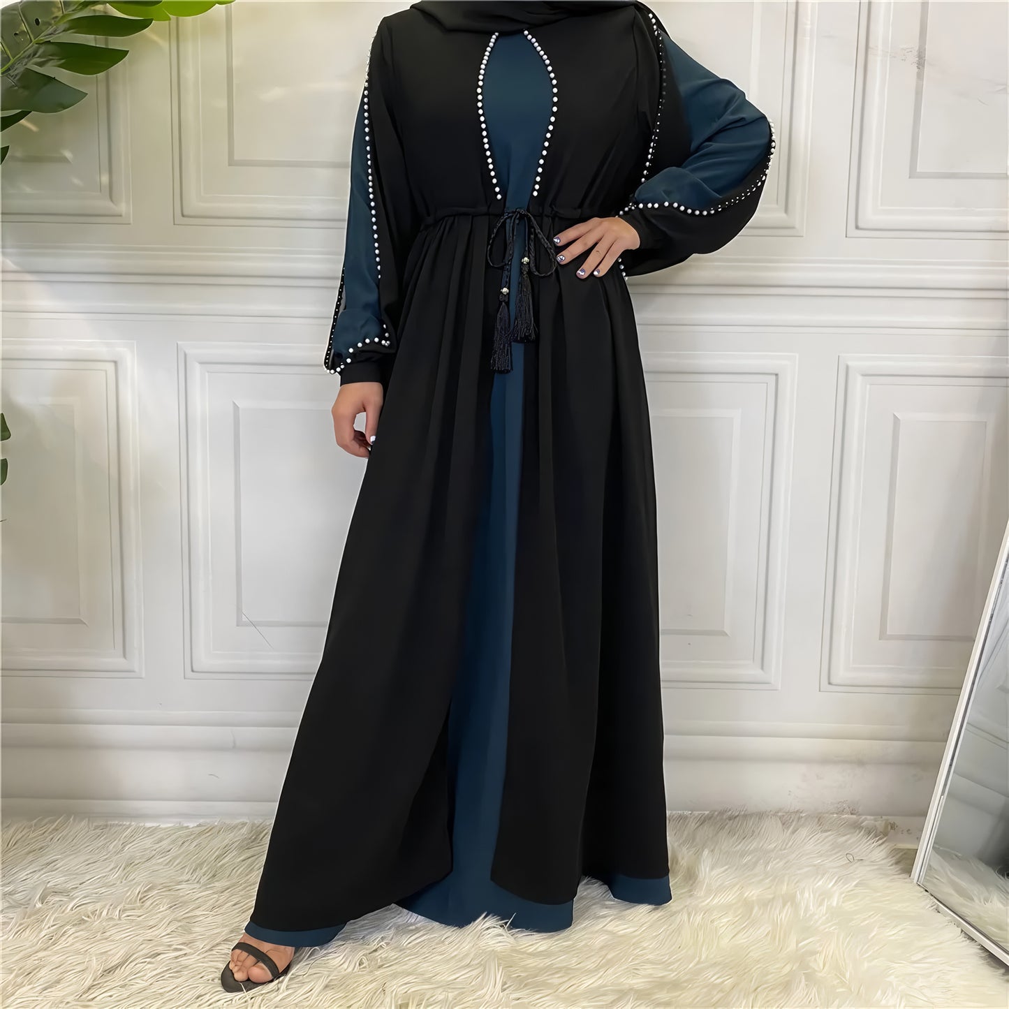 Alesyari Shop I Moroccan Muslim Spring Dress: India, Dubai & Turkish Evening Abaya Kaftan