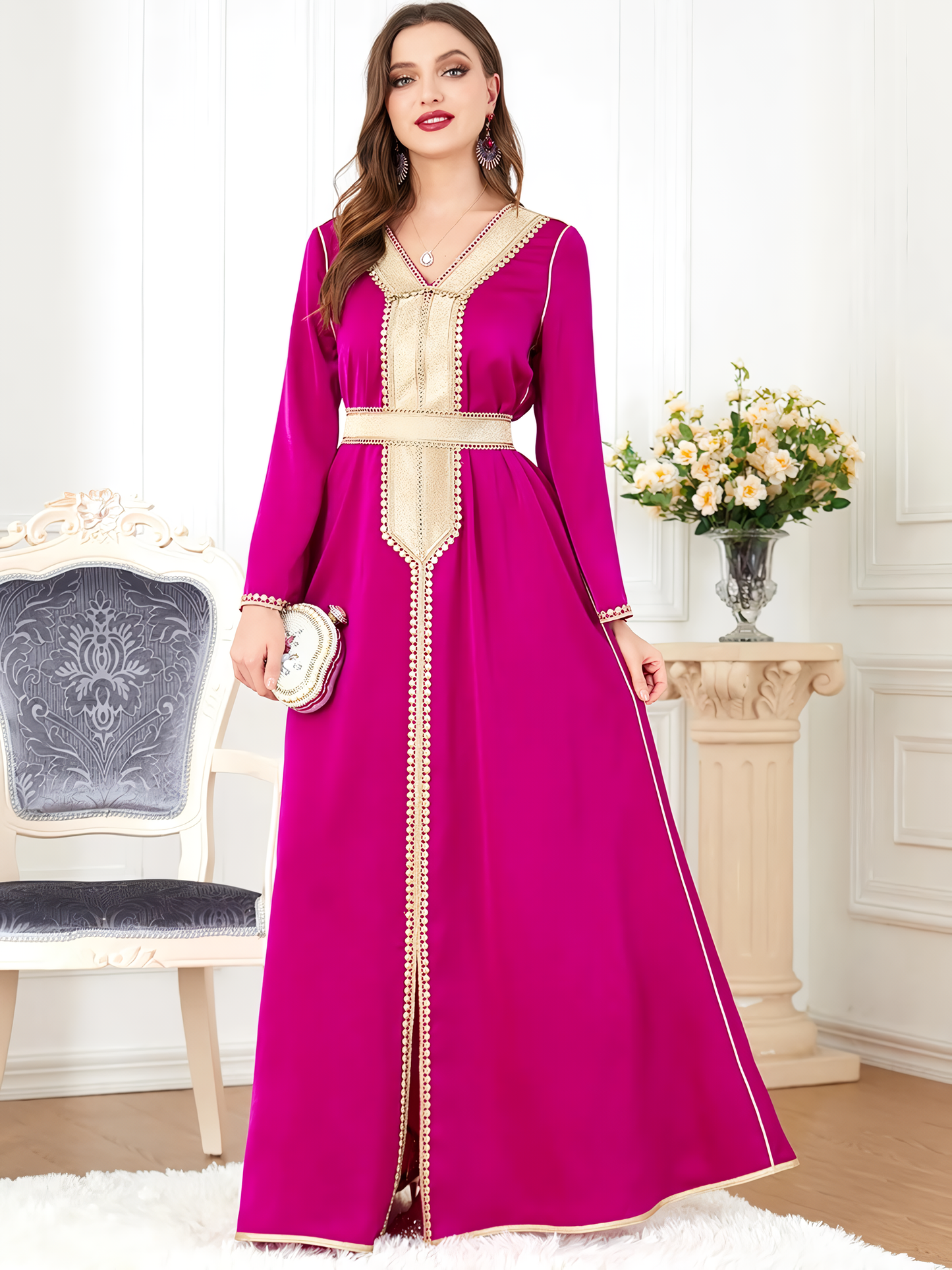 Alesyari Shop I Plain Color Muslim Women's Dress: New Spring Fashion, Stylish and Elegant