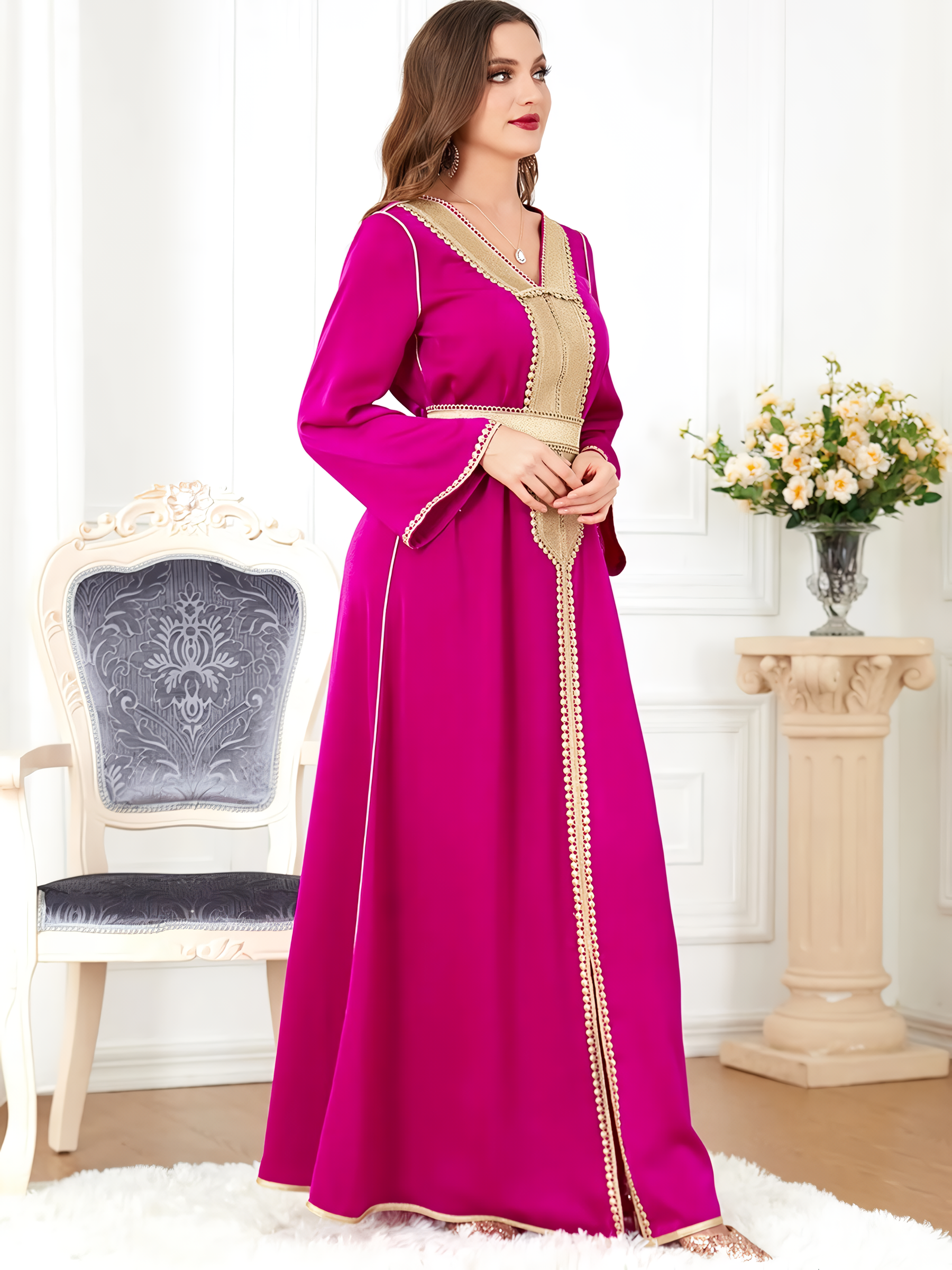 Alesyari Shop I Plain Color Muslim Women's Dress: New Spring Fashion, Stylish and Elegant