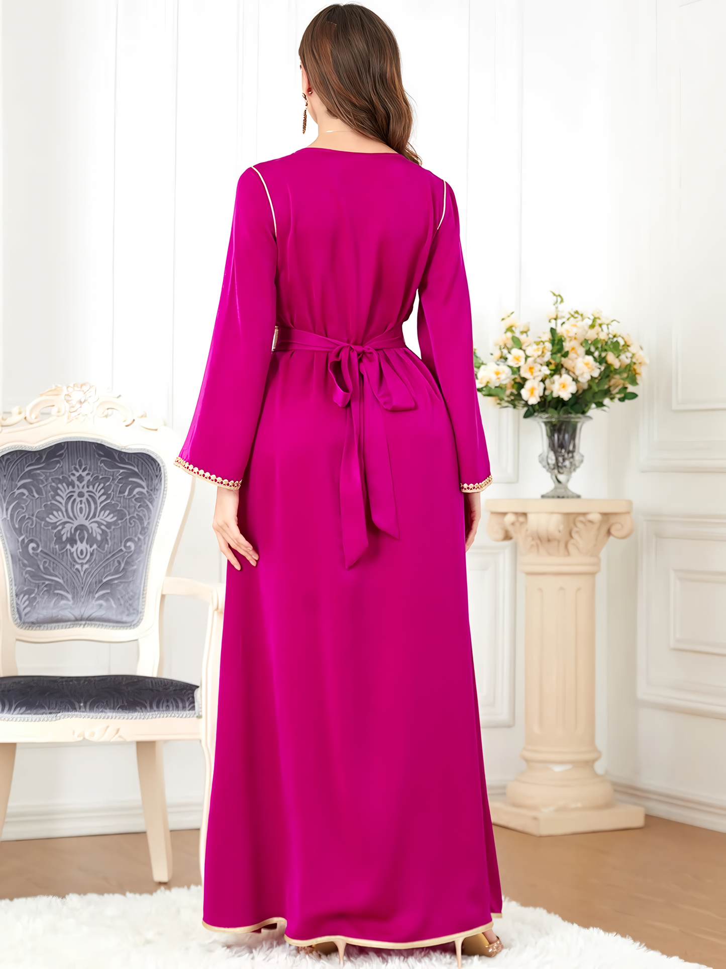 Alesyari Shop I Plain Color Muslim Women's Dress: New Spring Fashion, Stylish and Elegant