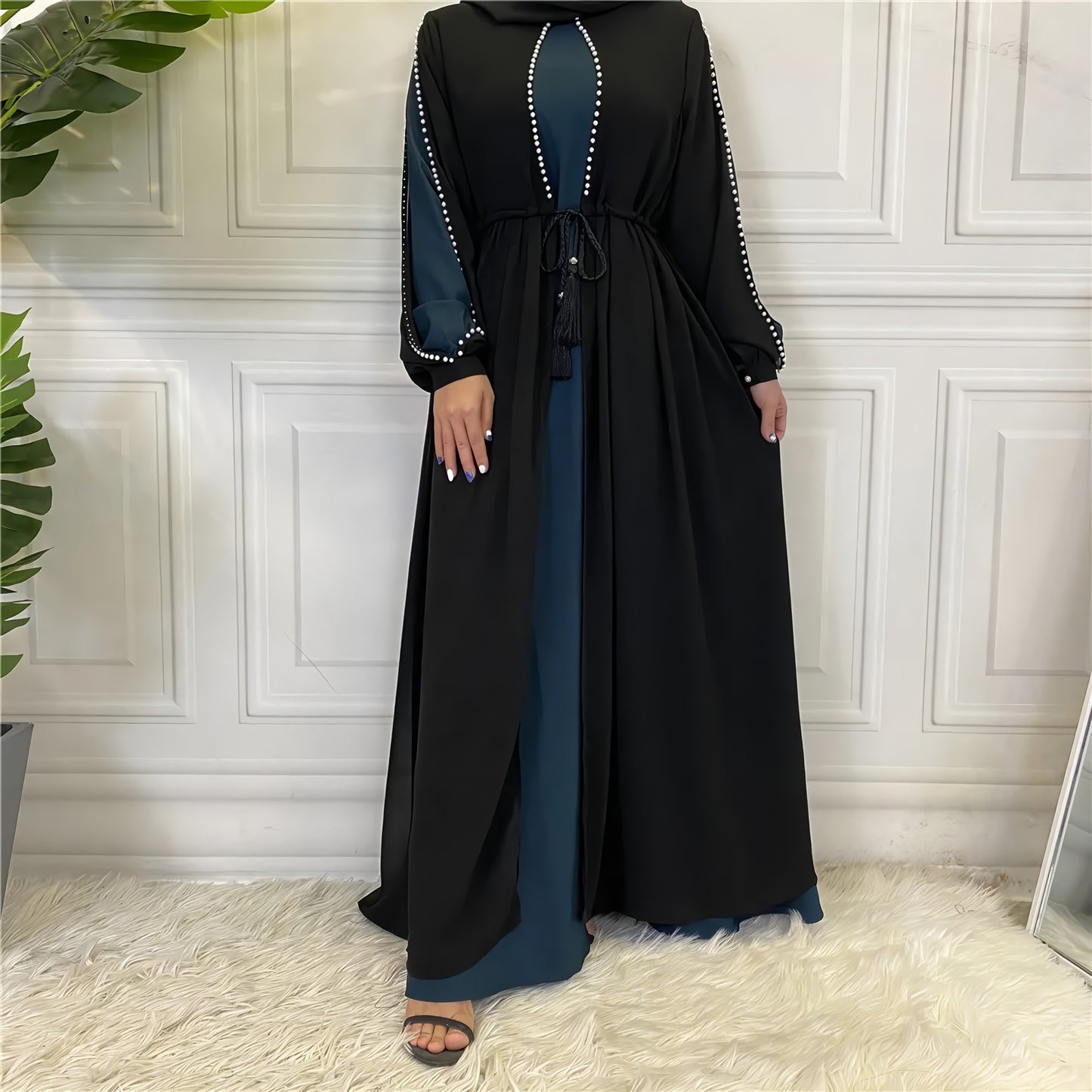 Alesyari Shop I Moroccan Muslim Spring Dress: India, Dubai & Turkish Evening Abaya Kaftan