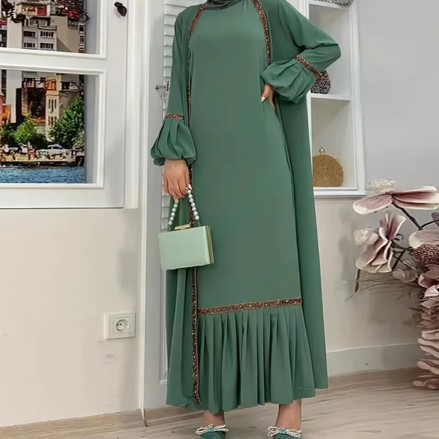 Alesyari Shop I Modest Islamic Dresses for Women: Elegant Eid Abaya from Dubai