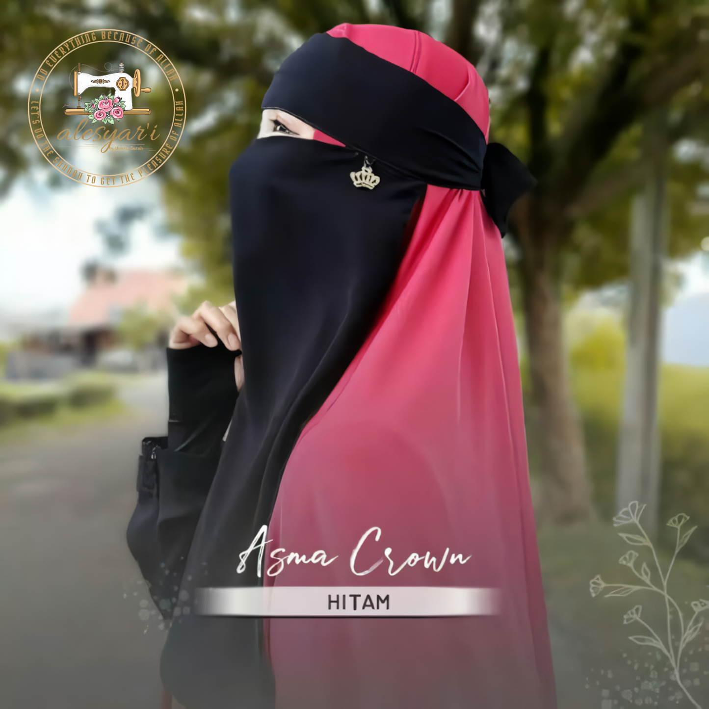 10 pcs Niqab Veil Charm / Simple & Beautiful Niqab for Women / 5 pcs Free 1 pcs Tasbih Digital /Chat Me for the Charms Selection / Wholesale