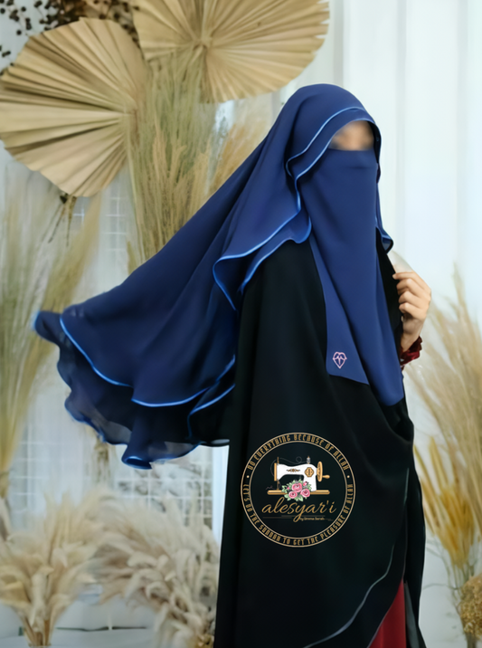 2 pcs Niqab Sahara 2 Layer Chiffon Silk / Aritachi Chiffon No.1 / Sakura Chiffon Exclusive Edition