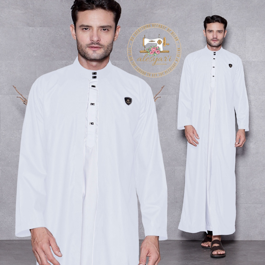 Alesyari Shop I Elevate Your Style with the Latest Trend in Men's 2-in-1 Dual Layer Jubah