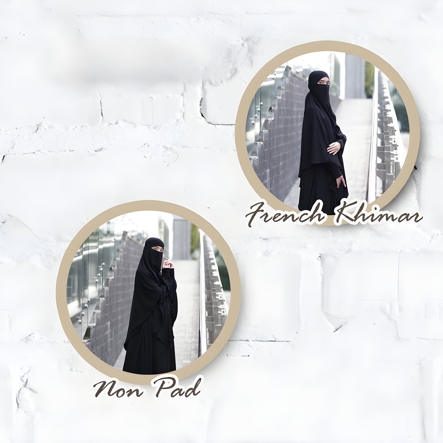 The difference between Transformer French Khimar and Basic Non Pad Khimar.