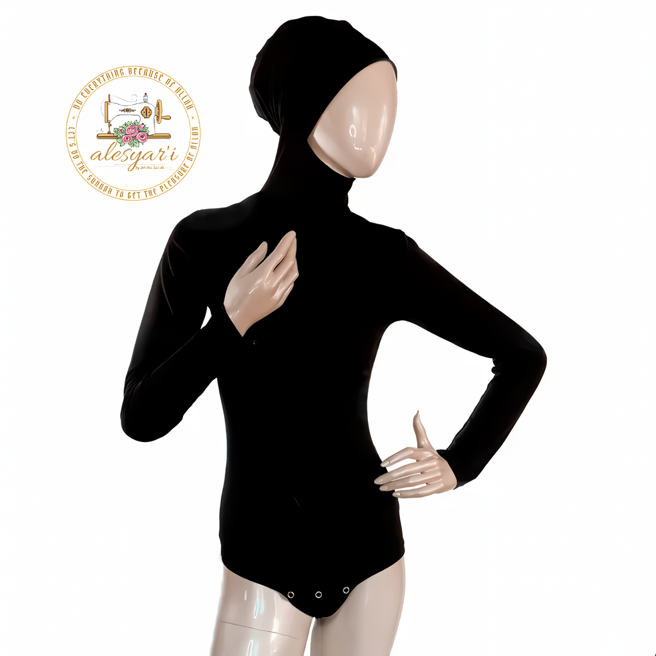 Alesyari Shop I Elevate Your Style with Islamic Modest Tops Fashion Bodysuits, Hooded Tops, Jumpsuits, and Long Sleeve Inner Hijabs for Females