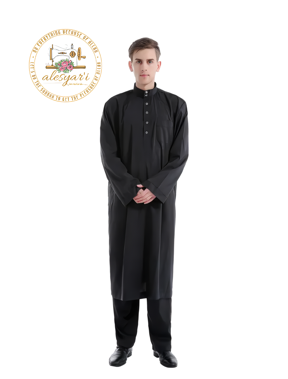 Alesyari Shop I Inspired Jubba Thobe and Abaya Set from Saudi Arabia, Dubai Kaftan, Perfect Eid Mubarak Ensemble