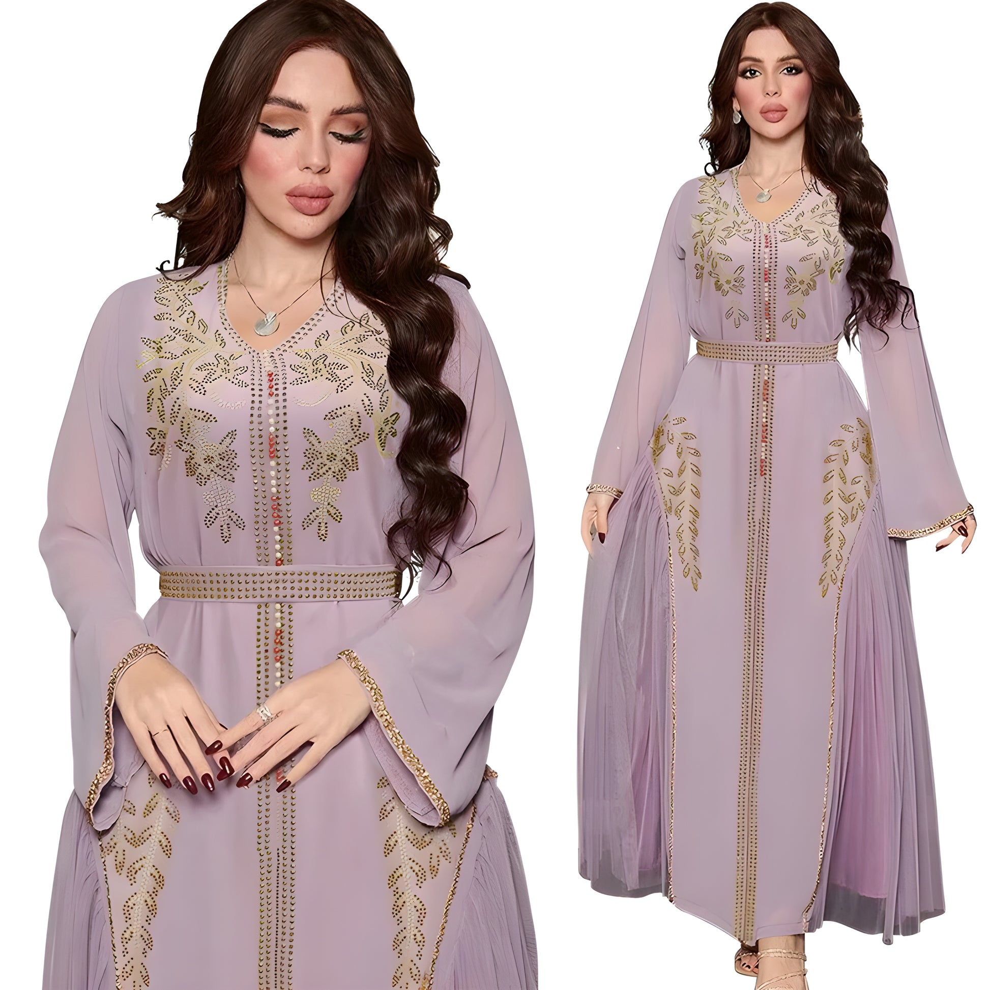 Alesyari Shop I Luxury Abaya Diamonds Muslim Elegant Women Dresses Caftan Moroccan Dubai Kaftan Gown Evening Party Eid Mubarak Jalabiya Vestidos