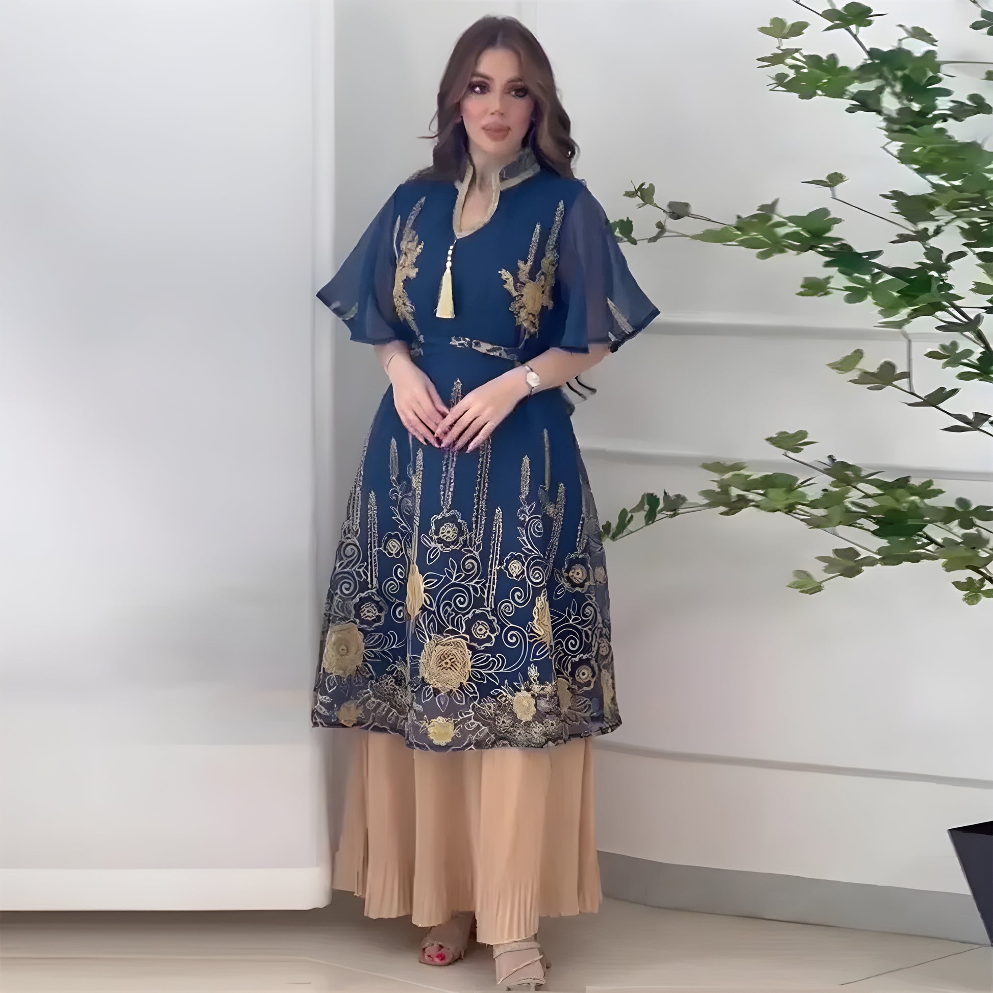 Alesyari Shop I Luxury Abaya Diamonds Muslim Elegant Women Dresses Caftan Moroccan Dubai Kaftan Gown Evening Party Eid Mubarak Jalabiya Vestidos