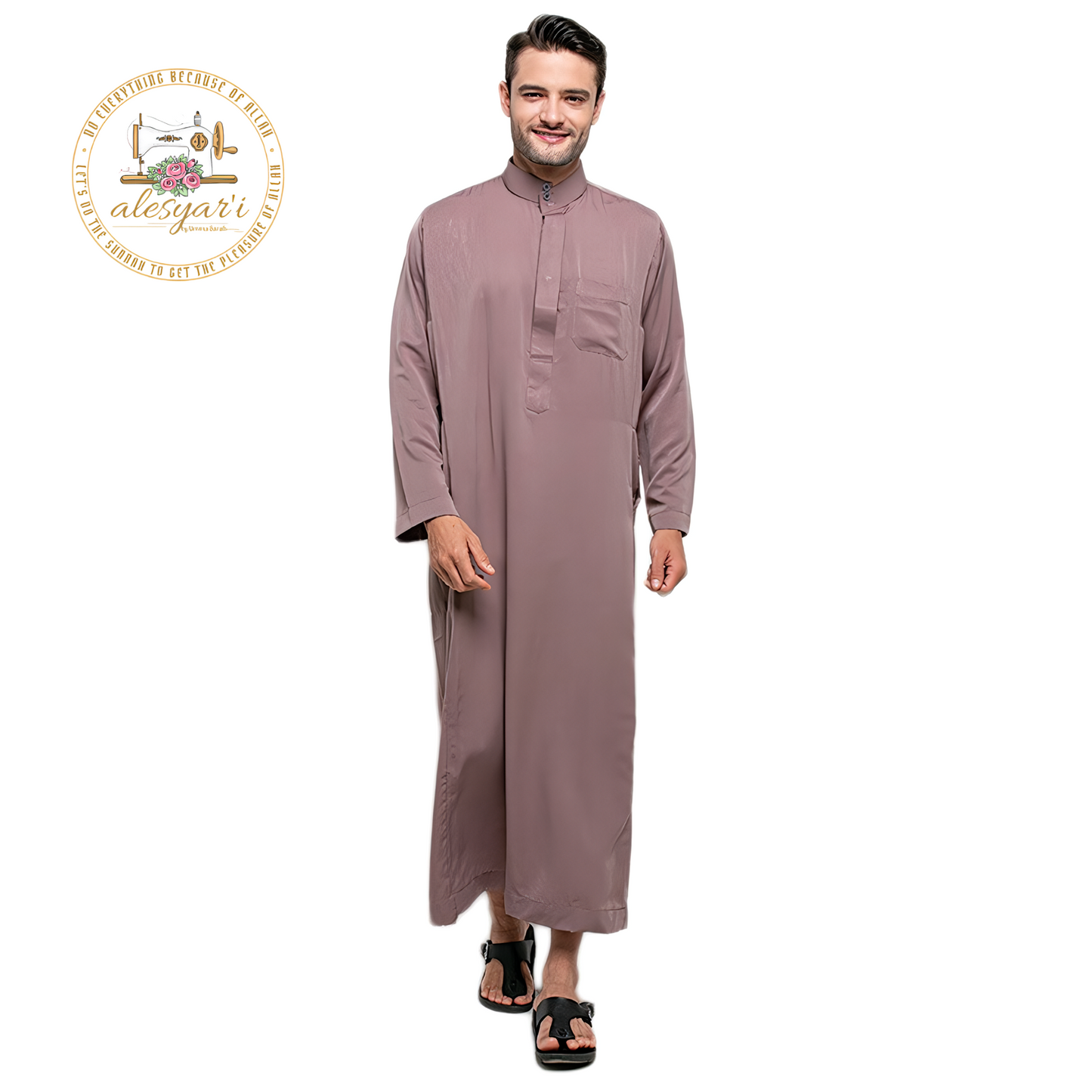 Alesyari Shop I Royal Elegance 2024 Long-sleeve Muslim Mens Jubba Collection