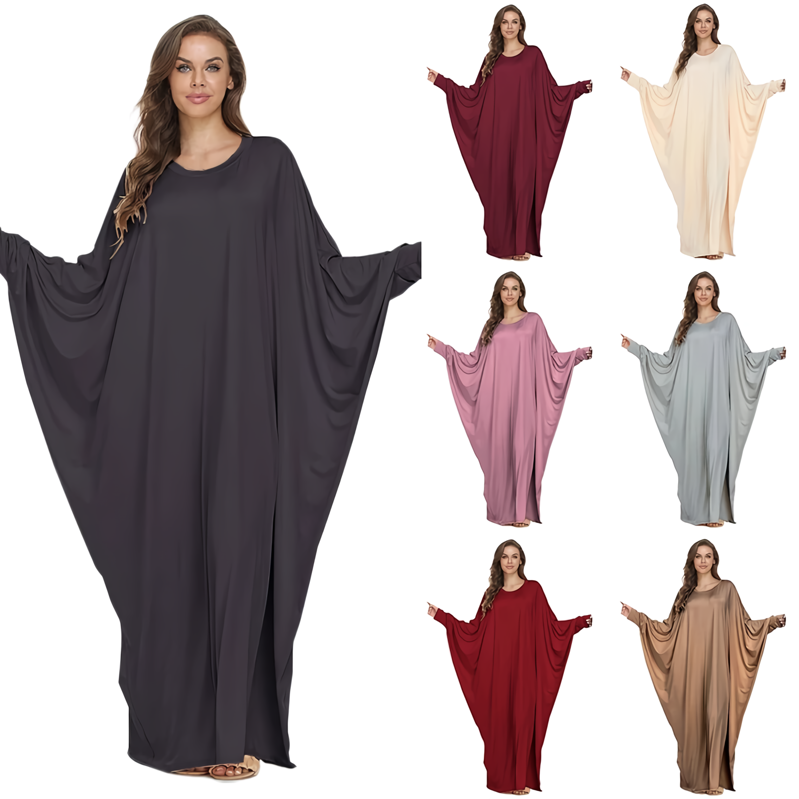 Abaya Muslim Dubai Turkey Islam Maxi Dress Kaftan African Dresses Abayas For Women Robe Longue