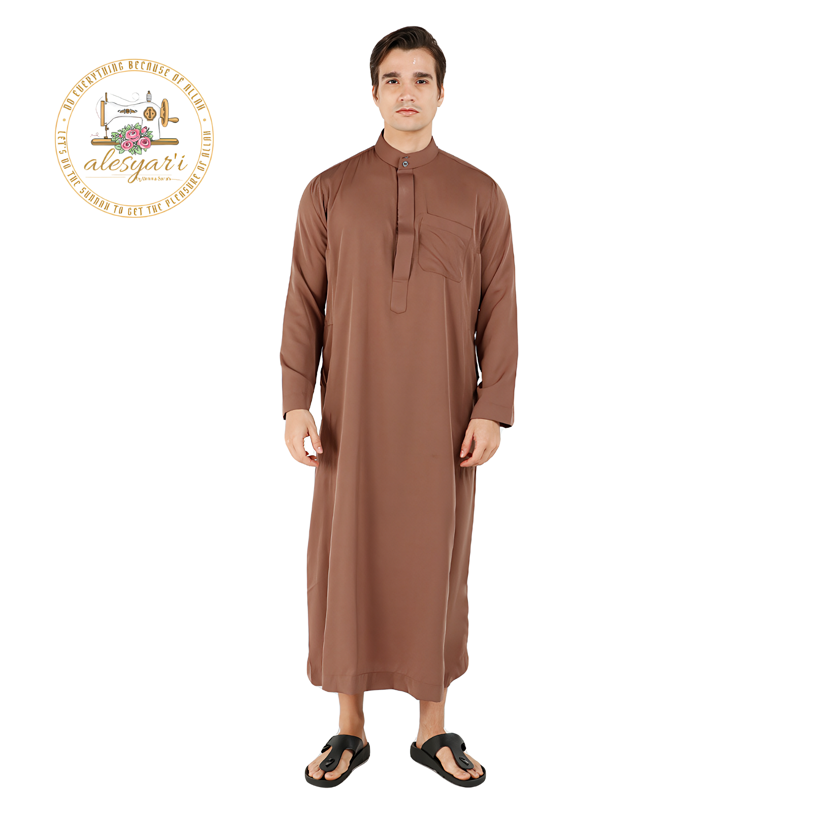 Alesyari Shop I Royal Elegance 2024 Long-sleeve Muslim Mens Jubba Collection