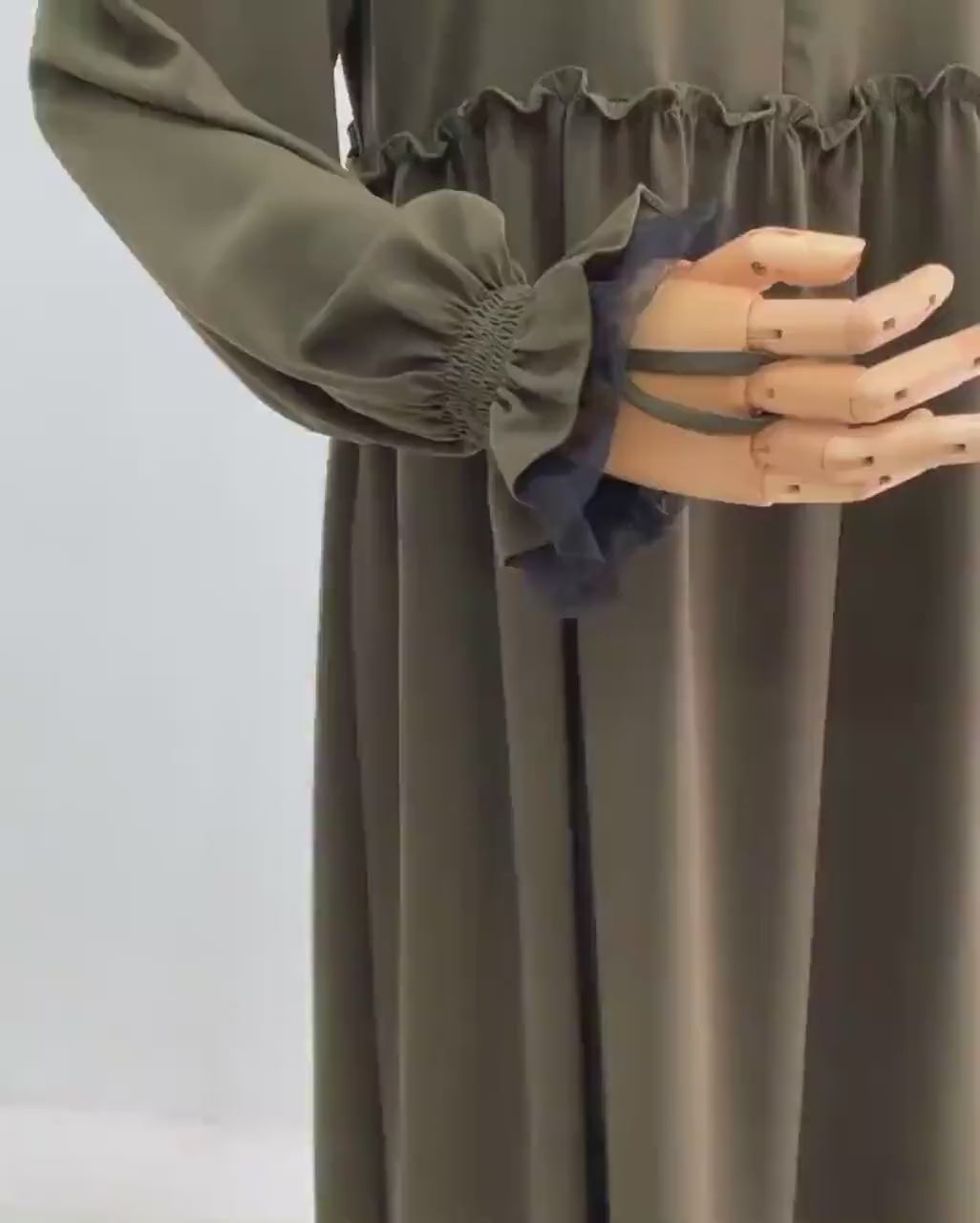 Alesyari Shop I Mahoni Matte Amira Abaya with Soft Pad Khimar - Elegant for Ramadan and Hijab