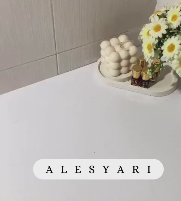 Alesyari Shop I Exclusive Fursan Silk Syari Abaya Luxuriously Cool and Comfortable Set