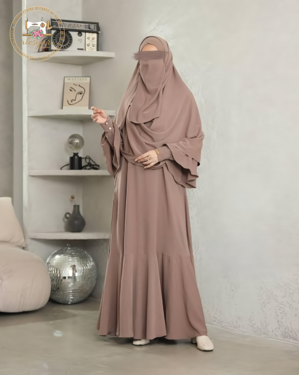 Alesyari Shop I 2024 Ramadan Eid Women Muslim Dubai Abaya Turkey For Party Hijab Dress Fashion Abaya Robe Islamic Clothing