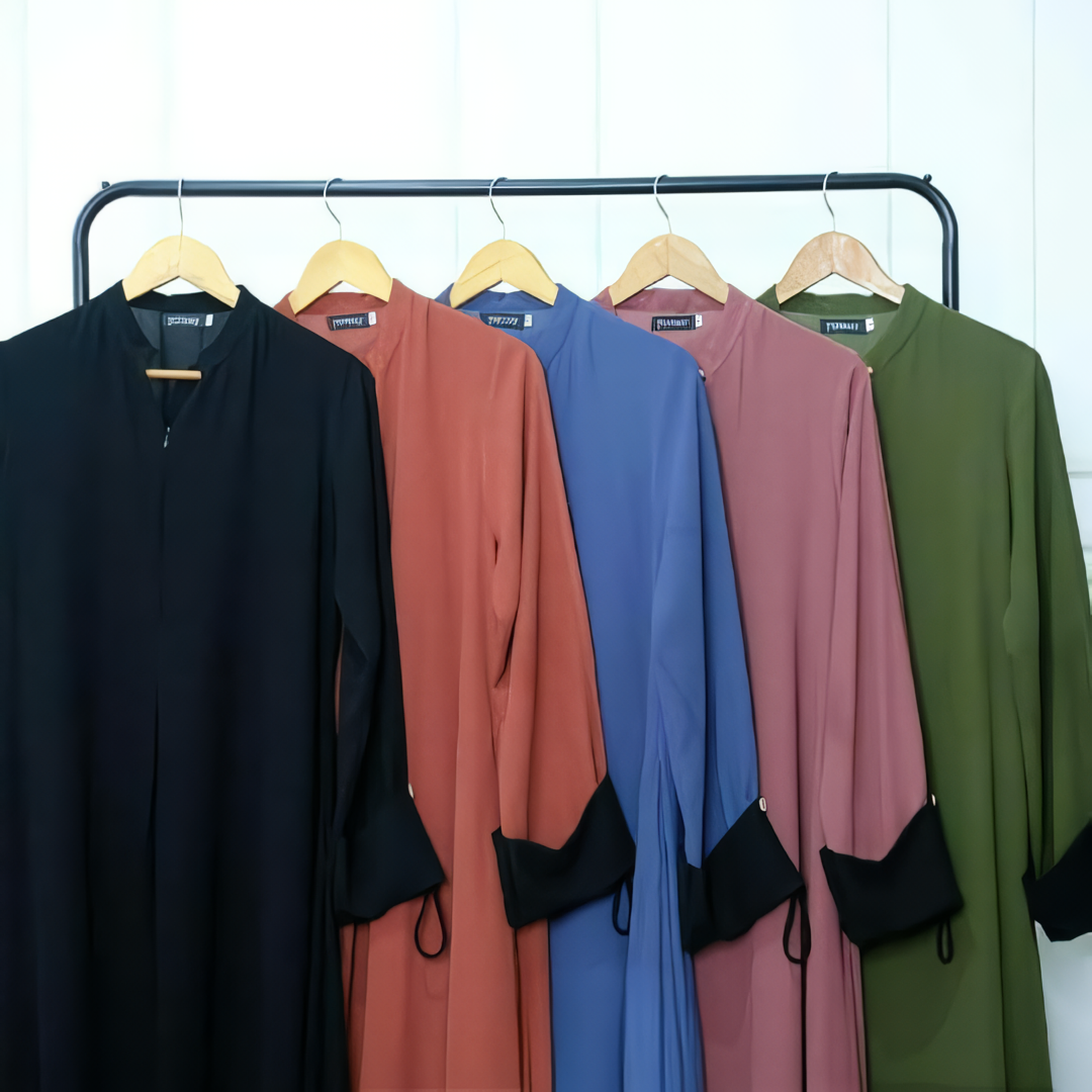 Alesyari Shop I Black Abaya for Ramadan and Eid Fitr: "Daysea" Series with Modest Design