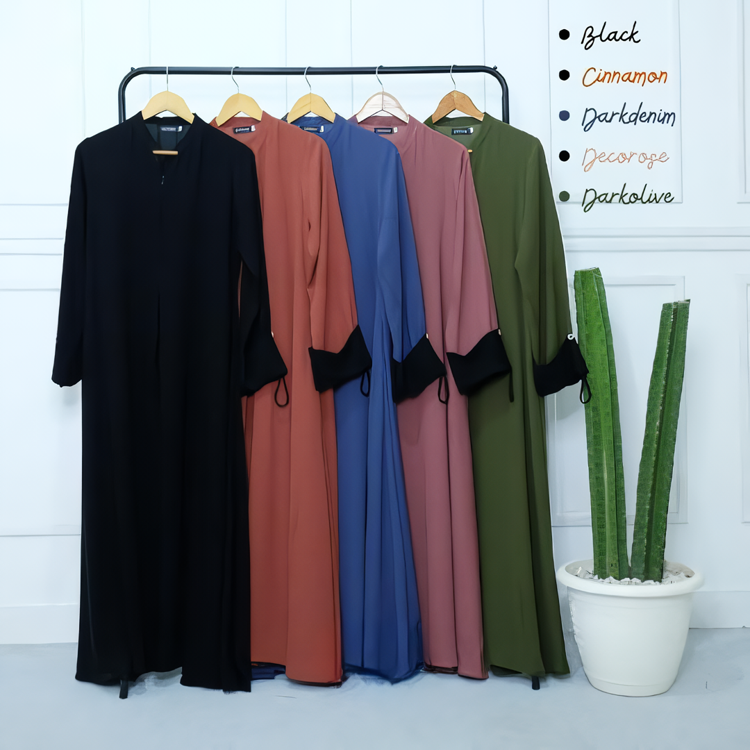 Alesyari Shop I Black Abaya for Ramadan and Eid Fitr: "Daysea" Series with Modest Design