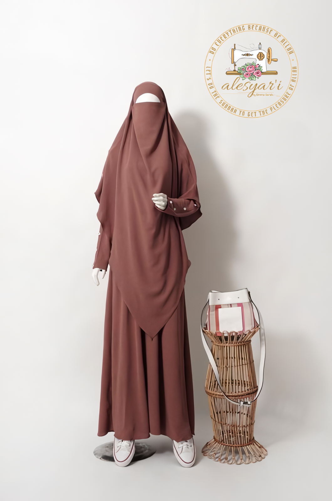 Alesyari Shop I Premium Umrah Abaya Set Ultra Soft and Comfortable, Ideal for Both Formal and Everyday Wear