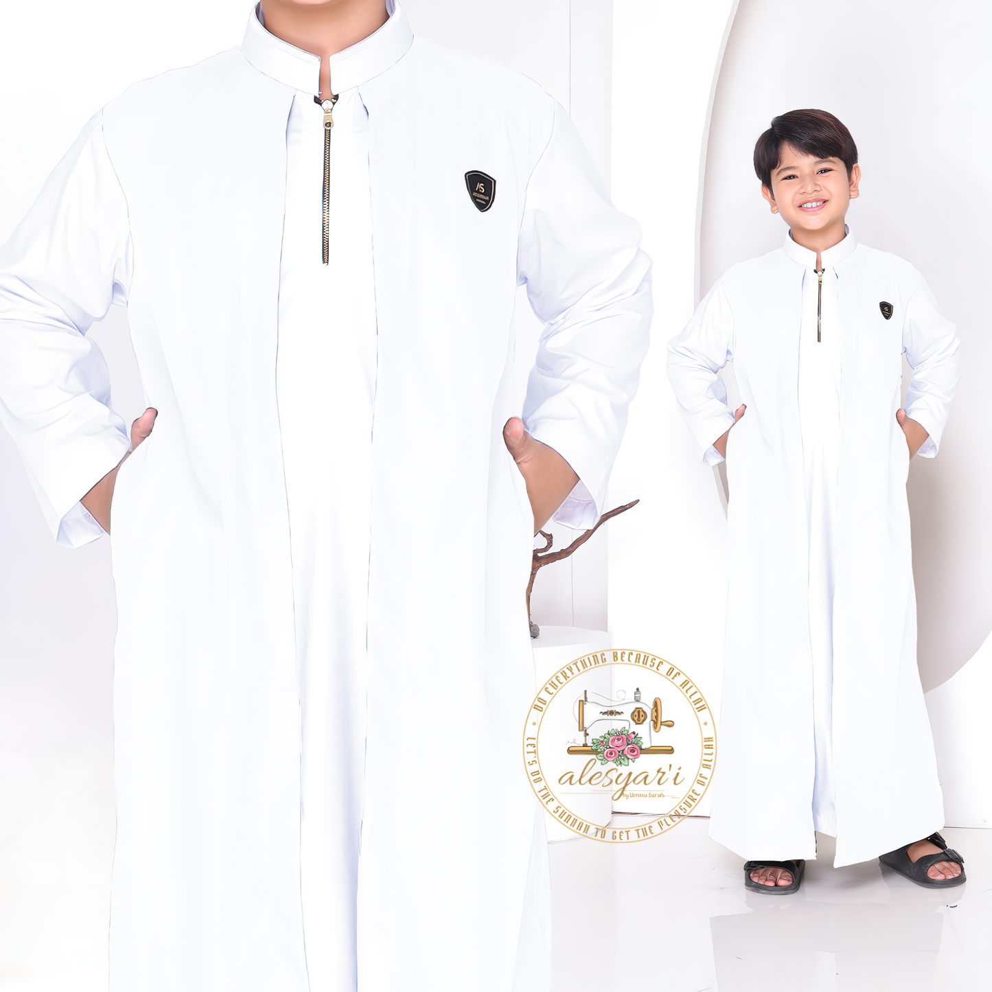 Alesyari Shop I Original Stylish Comfort 2-in-1 Childrens Robe with 2 Layers for Maximum Comfort